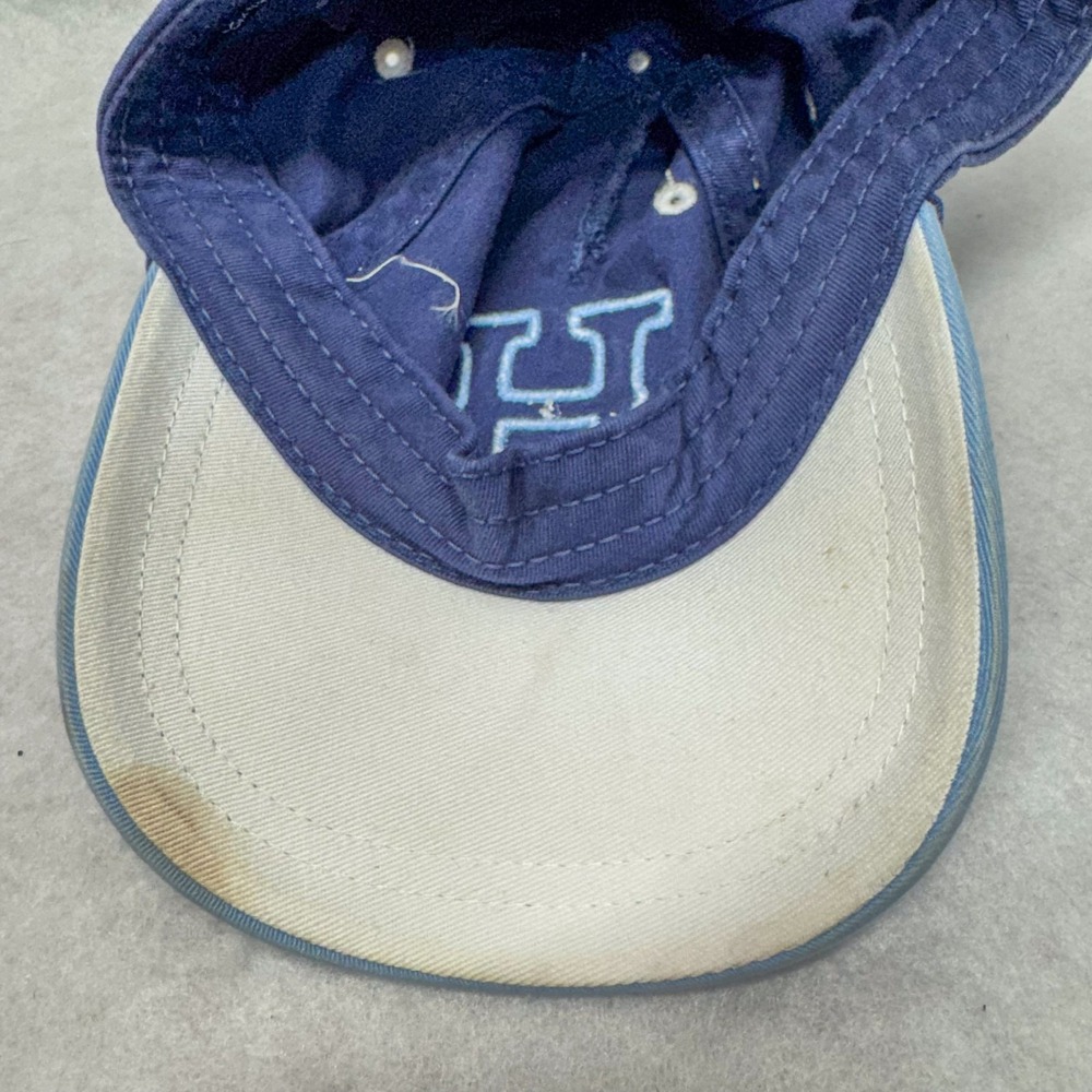 Tommy Hilfiger Hat Cap Strap Back Navy Blue Light Blue H Embroidered Mens Youth - Picture 6 of 8